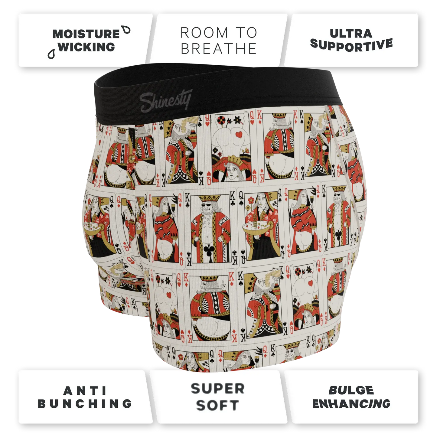 The Bottomless Blackjack | Vintage Playing Cards Ball Hammock® Pouch Trunks Underwear - Shinesty - Flyclothing LLC