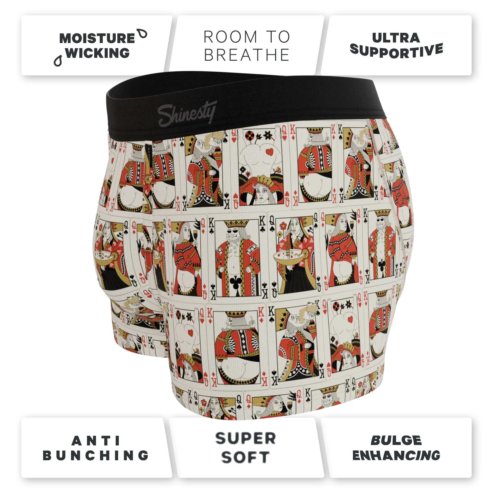 The Bottomless Blackjack | Vintage Playing Cards Ball Hammock® Pouch Trunks Underwear - Shinesty - Flyclothing LLC