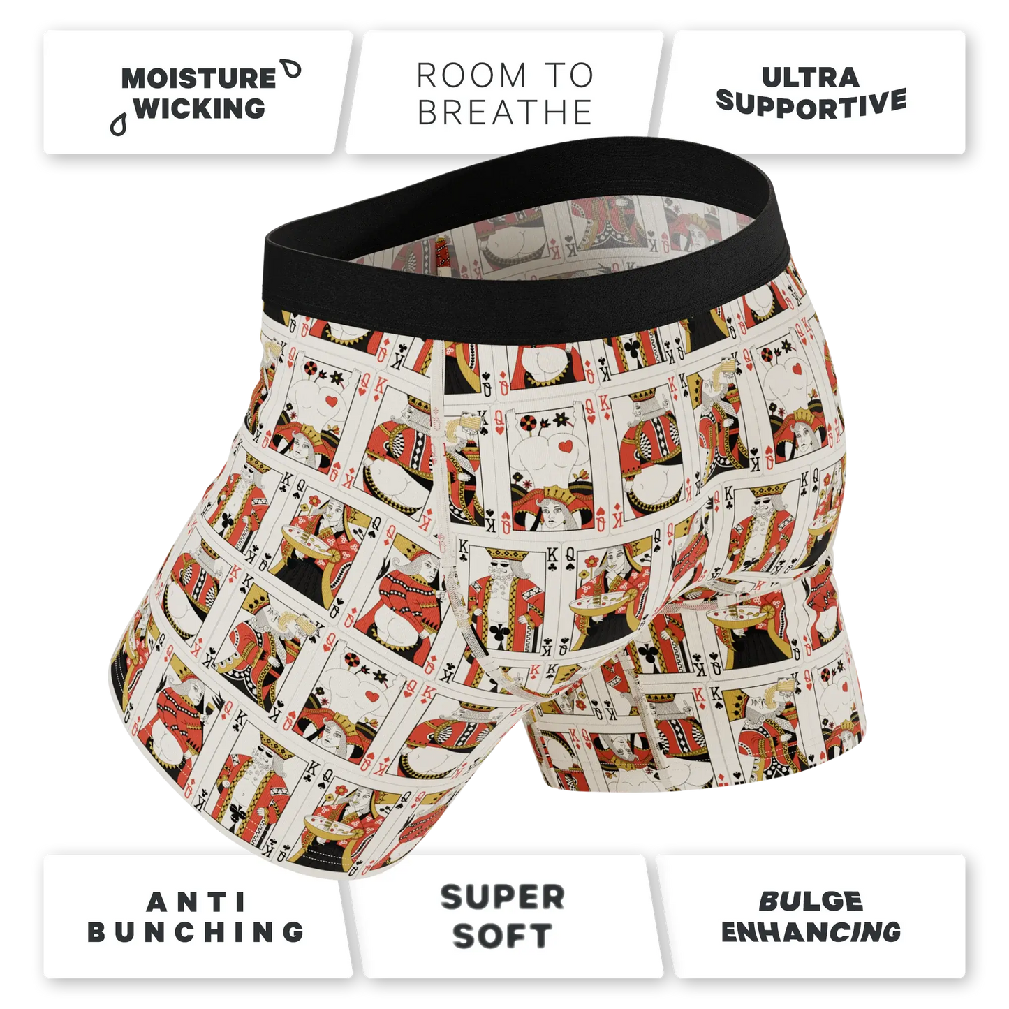 The Bottomless Blackjack | Vintage Playing Cards Ball Hammock® Pouch Underwear - Shinesty - Flyclothing LLC