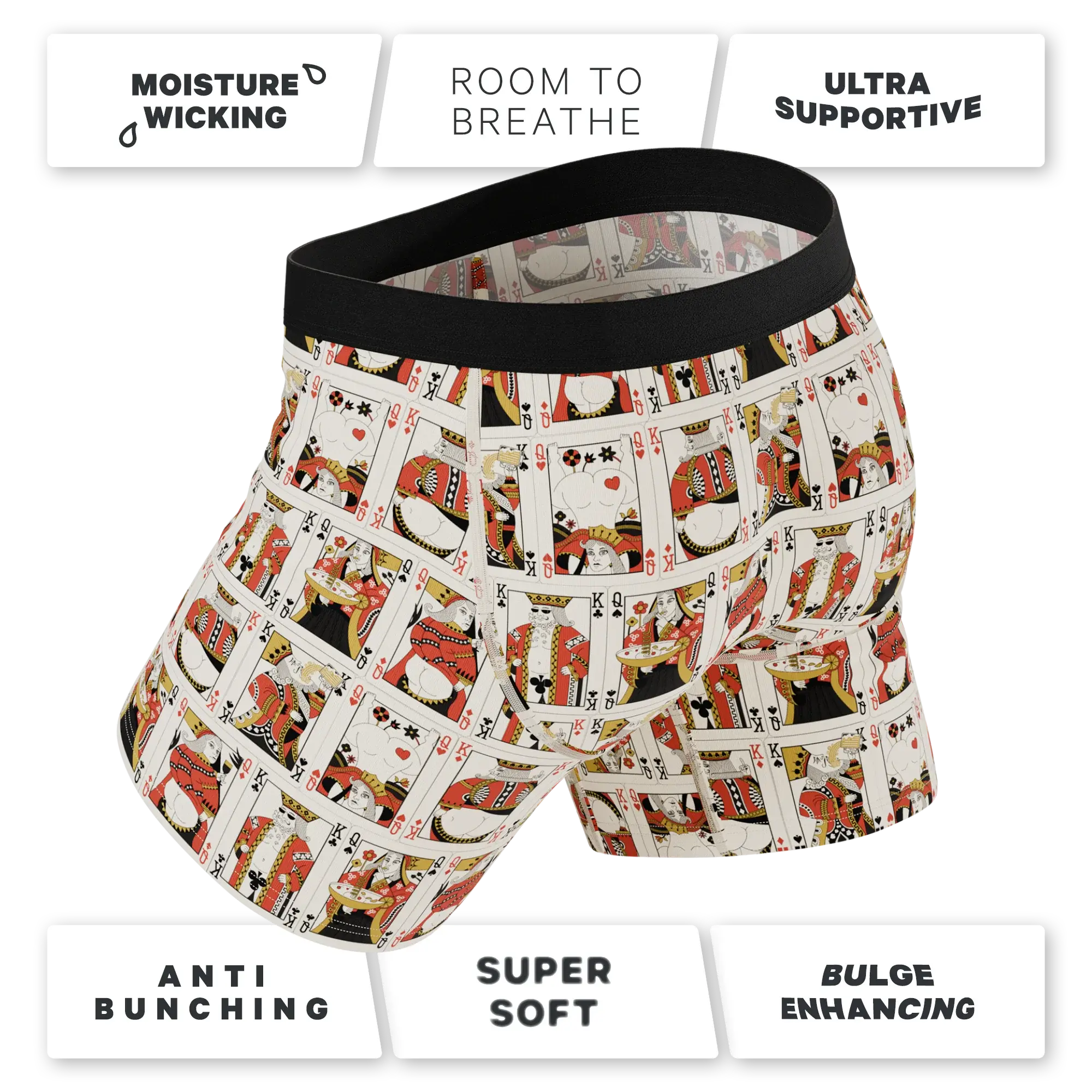 The Bottomless Blackjack | Vintage Playing Cards Ball Hammock® Pouch Underwear - Shinesty - Flyclothing LLC
