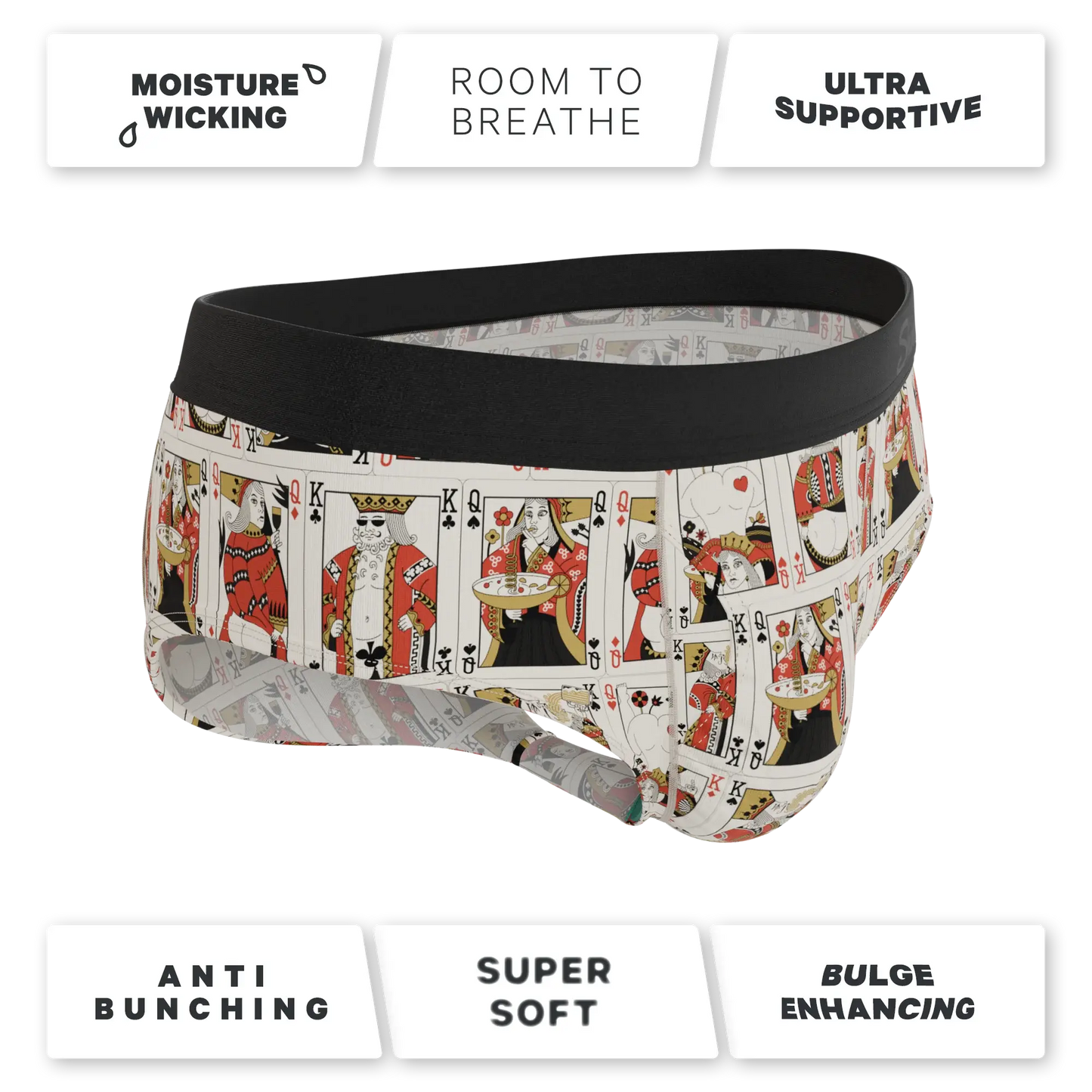 The Bottomless Blackjack | Vintage Playing Cards Ball Hammock® Pouch Underwear Briefs - Shinesty - Flyclothing LLC