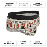 The Bottomless Blackjack | Vintage Playing Cards Ball Hammock® Pouch Underwear Briefs - Shinesty - Flyclothing LLC
