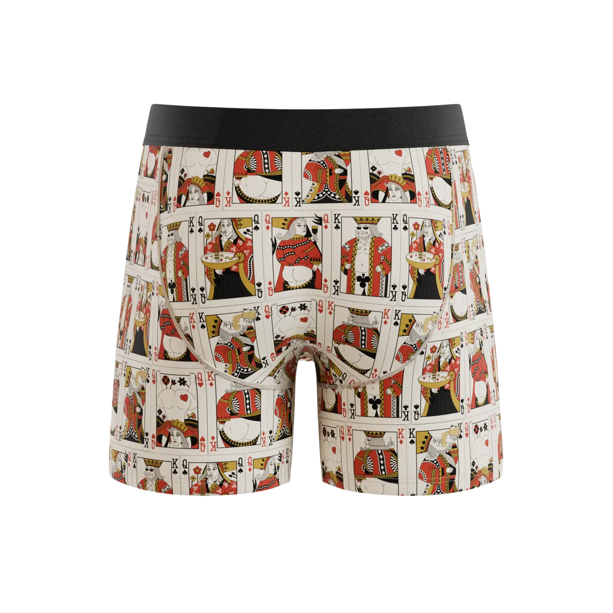 The Bottomless Blackjack | Vintage Playing Cards Ball Hammock® Pouch Underwear With Fly - Shinesty - Flyclothing LLC
