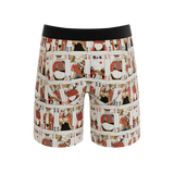 The Bottomless Blackjack | Vintage Playing Cards Long Leg Ball Hammock® Pouch Underwear With Fly - Shinesty - Flyclothing LLC