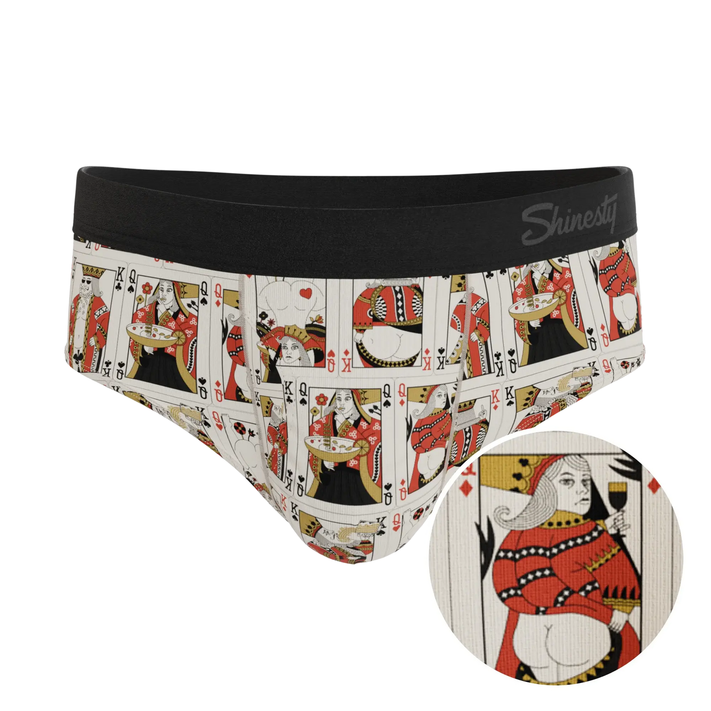 The Bottomless Blackjack | Vintage Playing Cards Ball Hammock® Pouch Underwear Briefs - Shinesty - Flyclothing LLC
