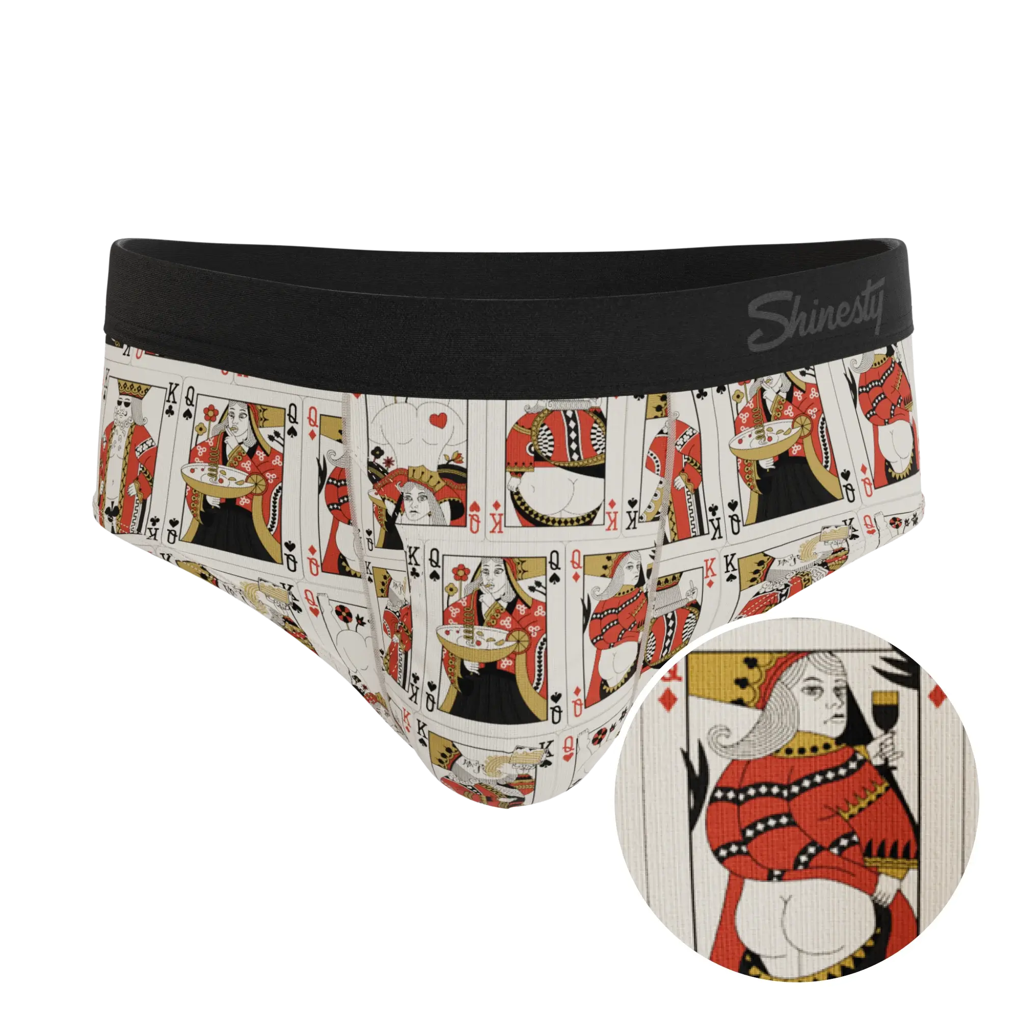 The Bottomless Blackjack | Vintage Playing Cards Ball Hammock® Pouch Underwear Briefs - Shinesty - Flyclothing LLC