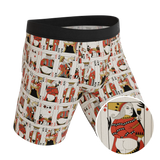 The Bottomless Blackjack | Vintage Playing Cards Long Leg Ball Hammock® Pouch Underwear With Fly - Shinesty - Flyclothing LLC