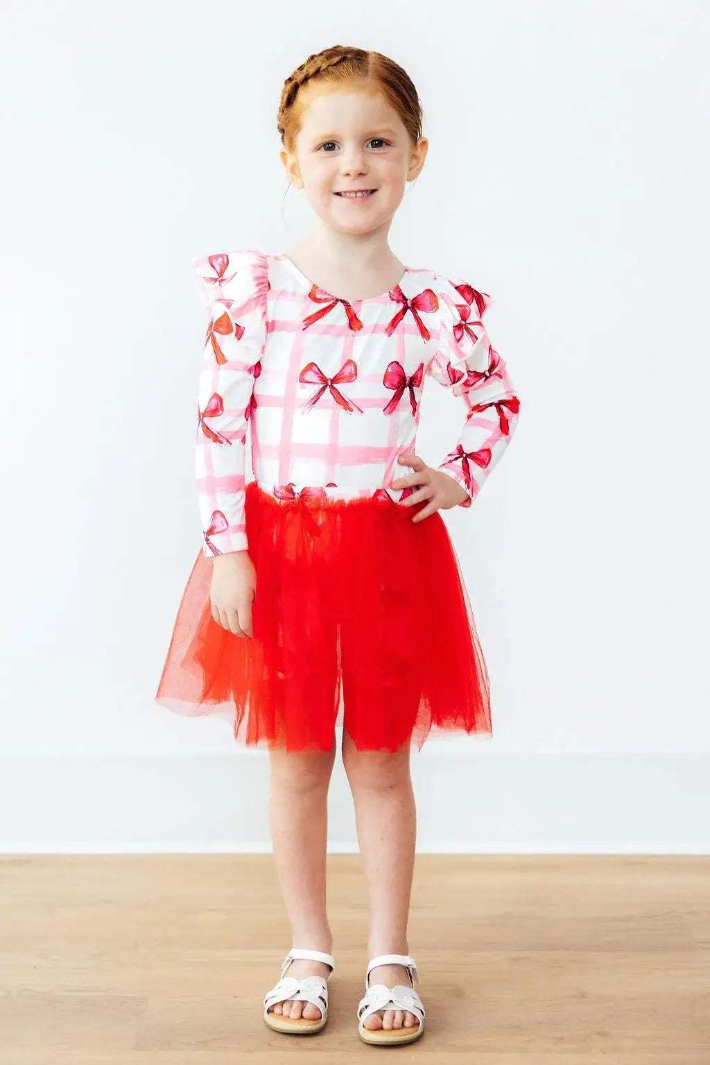 Bow La La L/S Flutter Sleeve Leotard - Mila & Rose ® - Flyclothing LLC