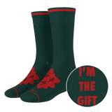 The Bow On Top | Ribbon Present Heel Hammock™ Crew Socks - Shinesty - Flyclothing LLC