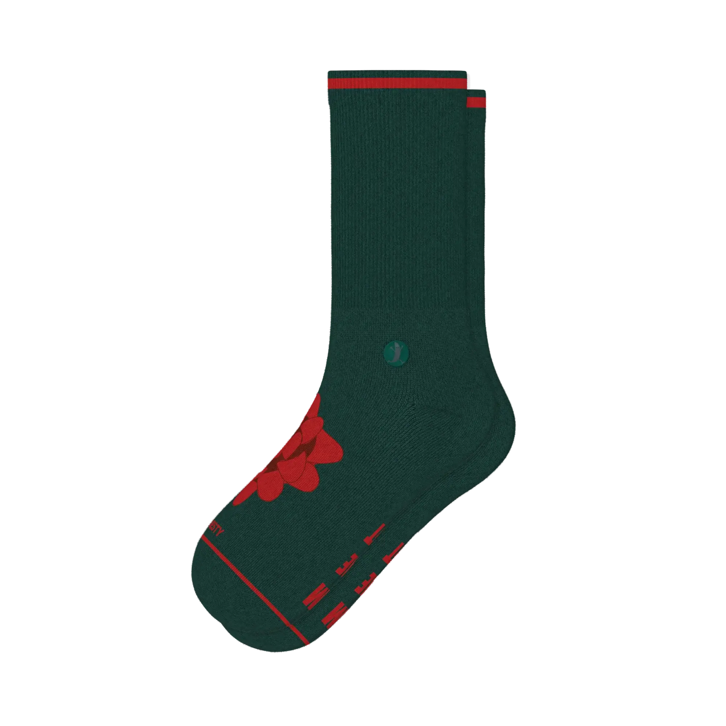 The Bow On Top | Ribbon Present Heel Hammock™ Crew Socks - Shinesty - Flyclothing LLC