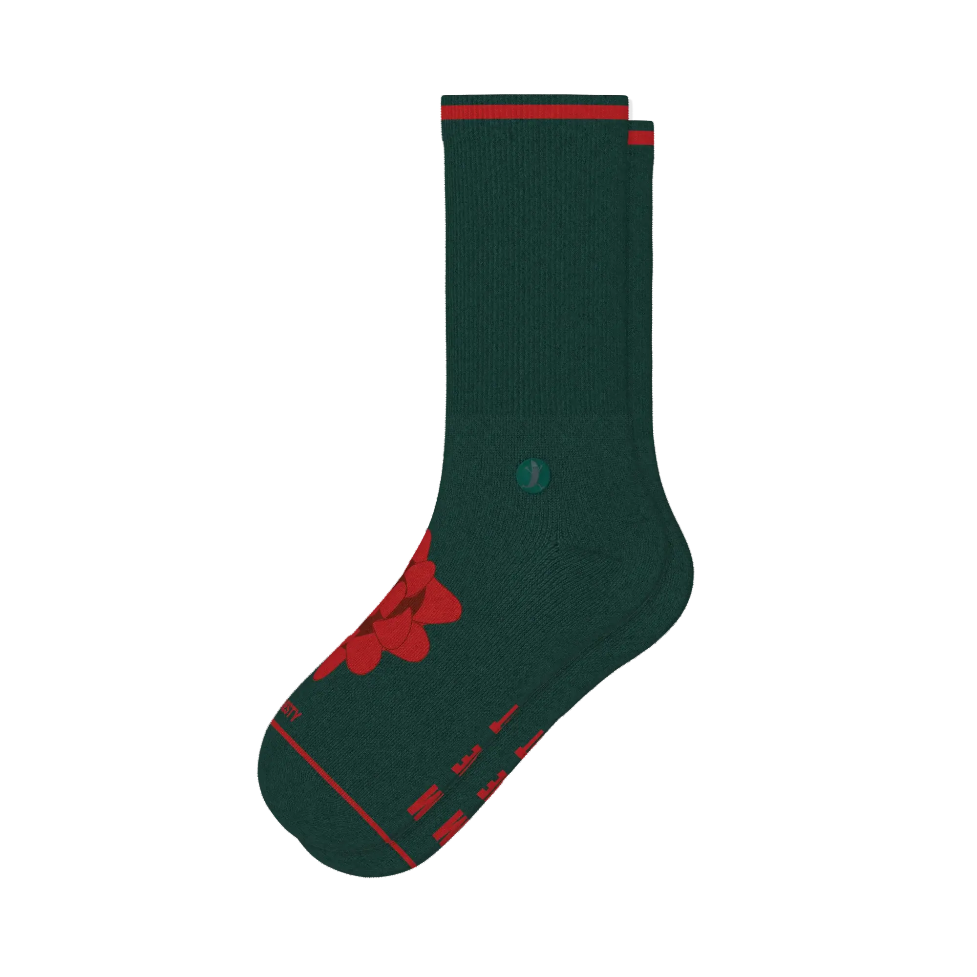 The Bow On Top | Ribbon Present Heel Hammock™ Crew Socks - Shinesty - Flyclothing LLC