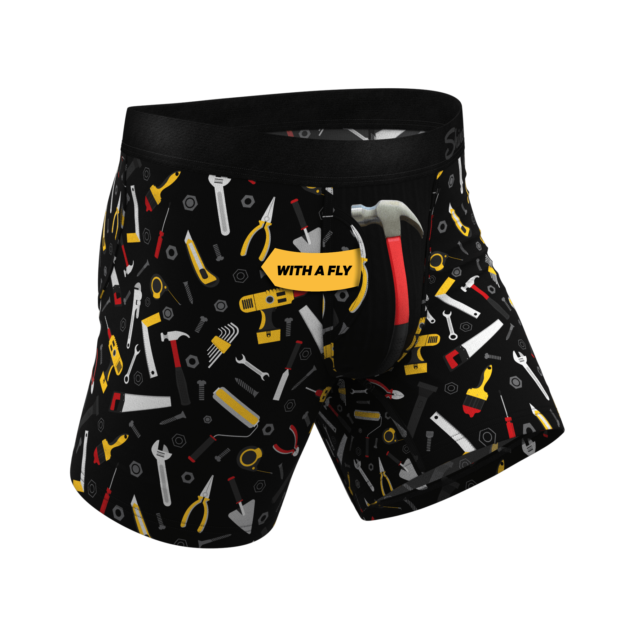 The Tool Belt | Hammer and Tools Ball Hammock® Pouch Underwear With Fly - Shinesty