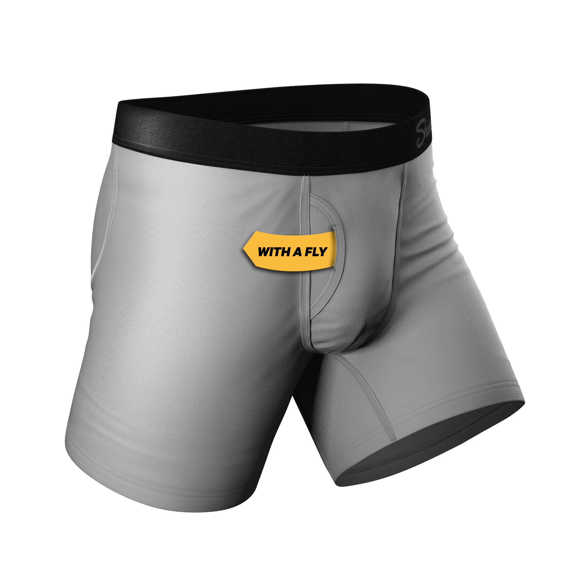 The 50 Shades | Grey Ball Hammock® Pouch Underwear With Fly - Shinesty