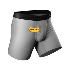 The 50 Shades | Grey Ball Hammock® Pouch Underwear With Fly - Shinesty