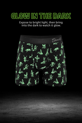 The Bare Back Bones | Glow in the Dark Skeletons Ball Hammock® Boxer - Long Leg