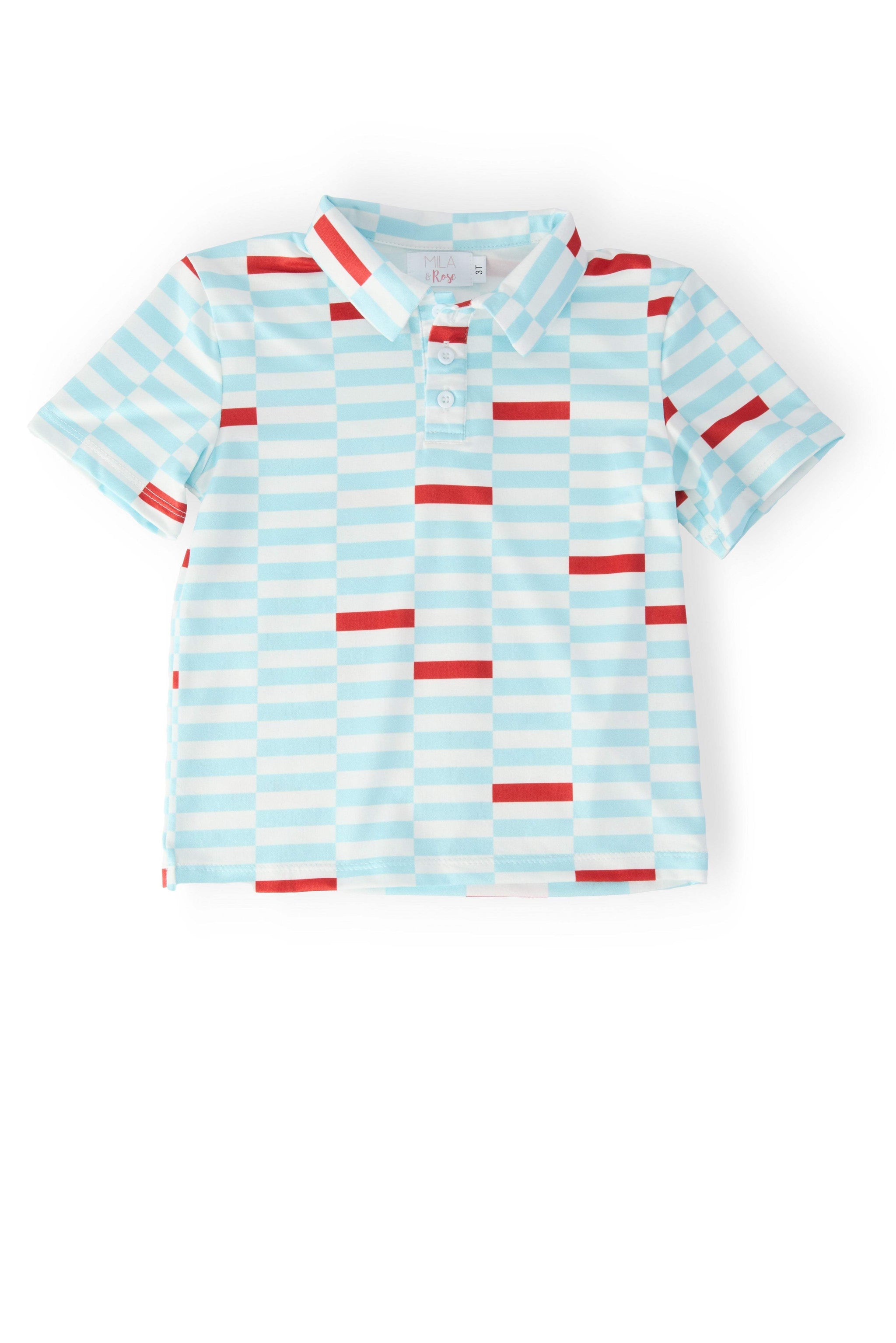 Boys Block Party S/S Polo - Mila & Rose ® - Flyclothing LLC