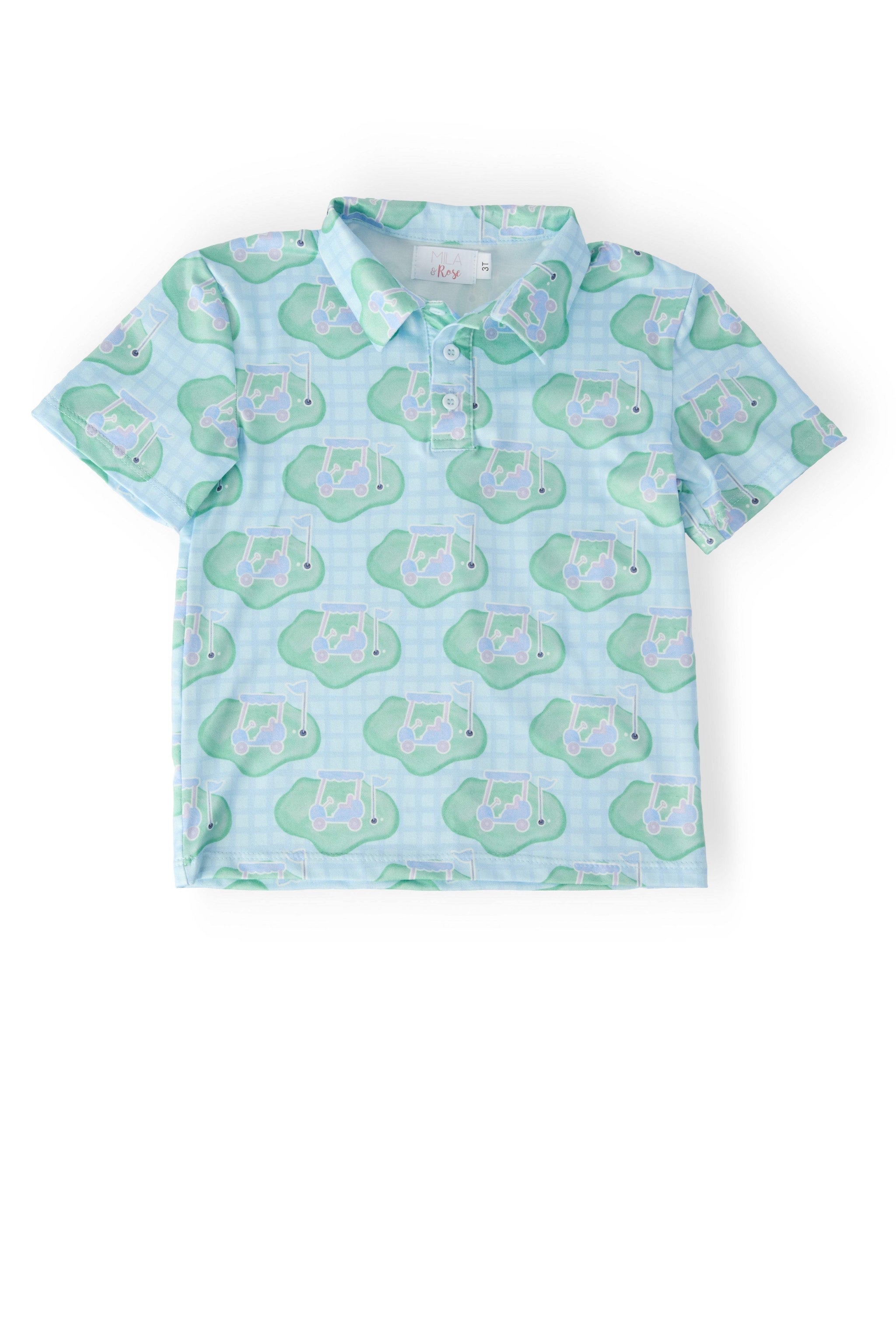Boys He's on the Green S/S Polo - Mila & Rose ® - Flyclothing LLC