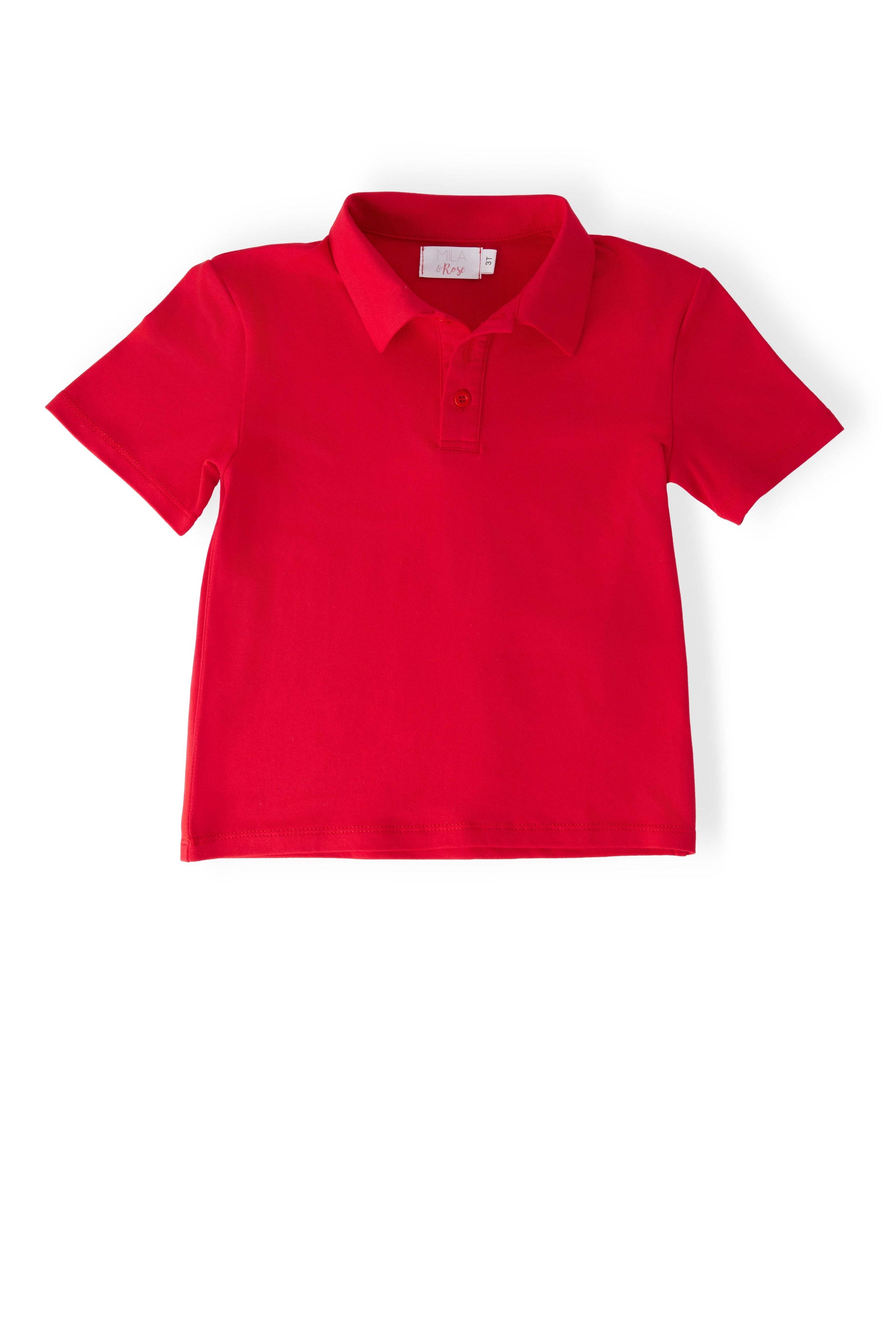 Boys Red S/S Polo - Mila & Rose ® - Flyclothing LLC
