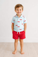 Boys Block Party S/S Polo - Mila & Rose ® - Flyclothing LLC