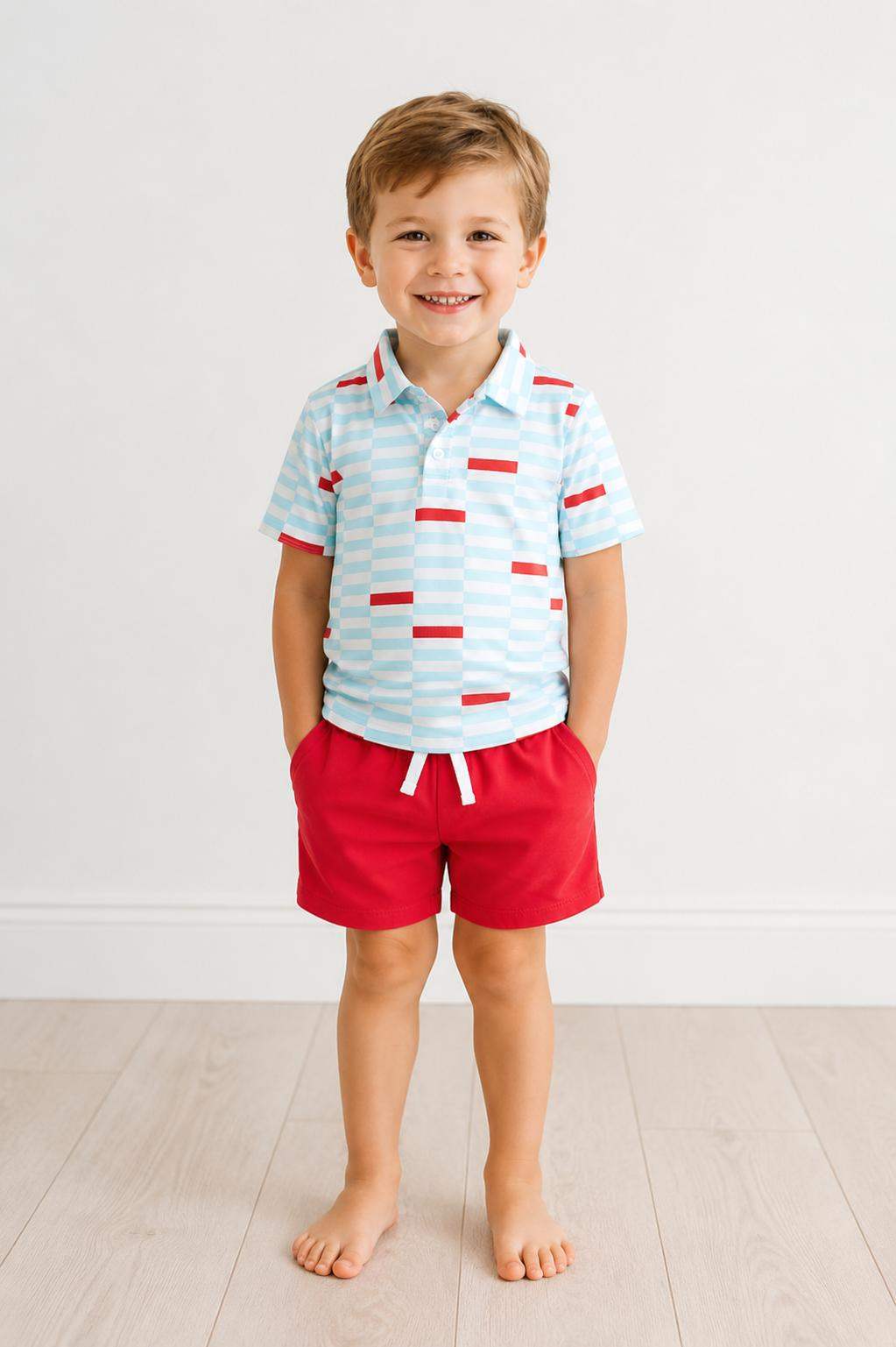 Boys Block Party S/S Polo - Mila & Rose ® - Flyclothing LLC