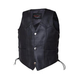 1018.SL - Boys Premium Leather Vest – Classic Style