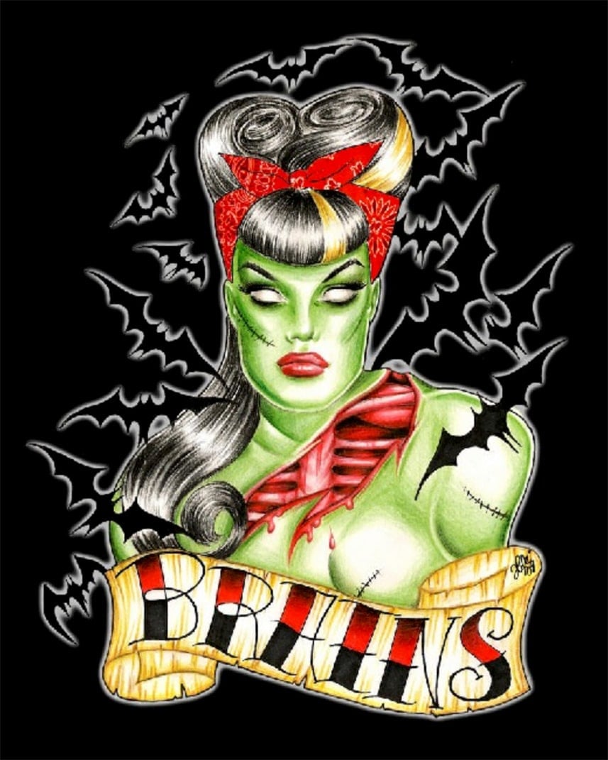Black Market Art Company Brains Print