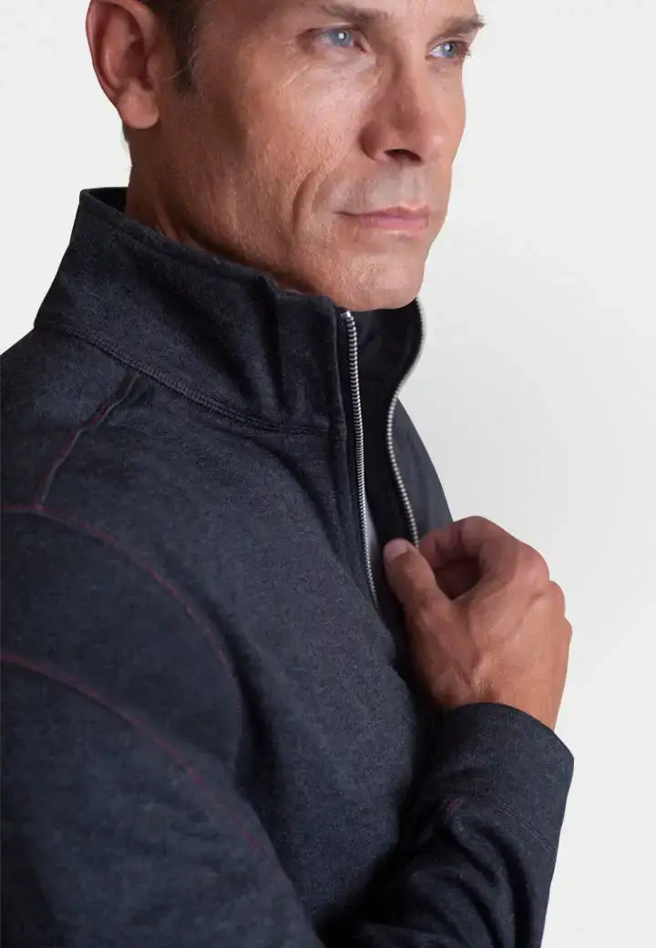 Breckenridge Full-Zip Sweatshirt - Charcoal Grey - Buki - Flyclothing LLC