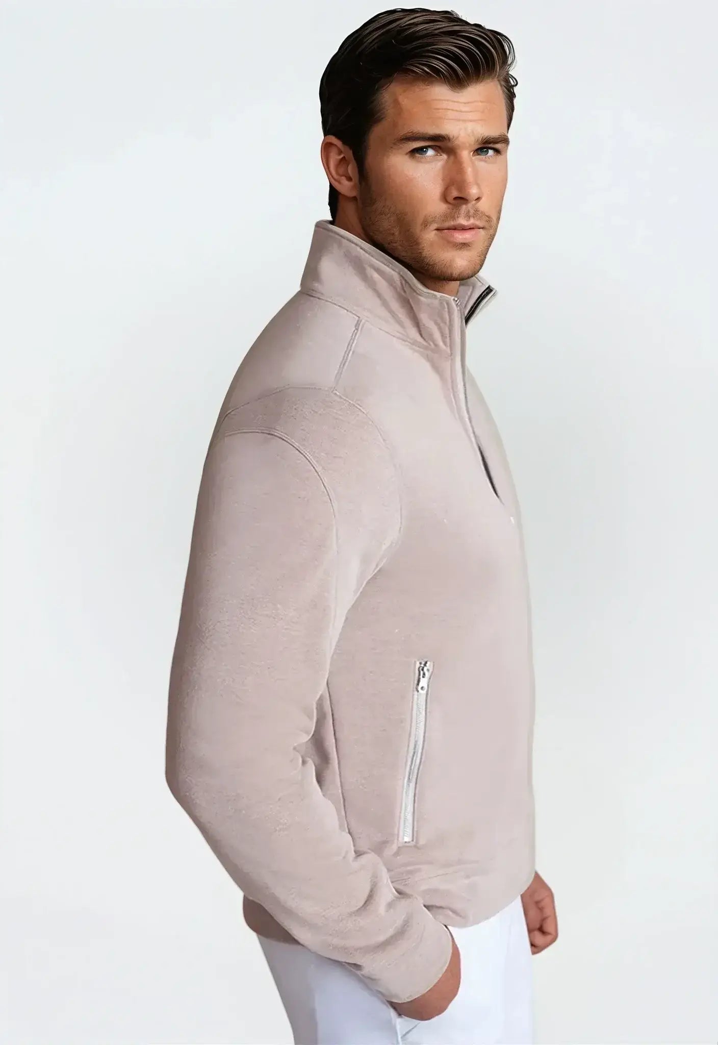 Breckenridge Full-Zip Sweatshirt - Camel - Buki - Flyclothing LLC