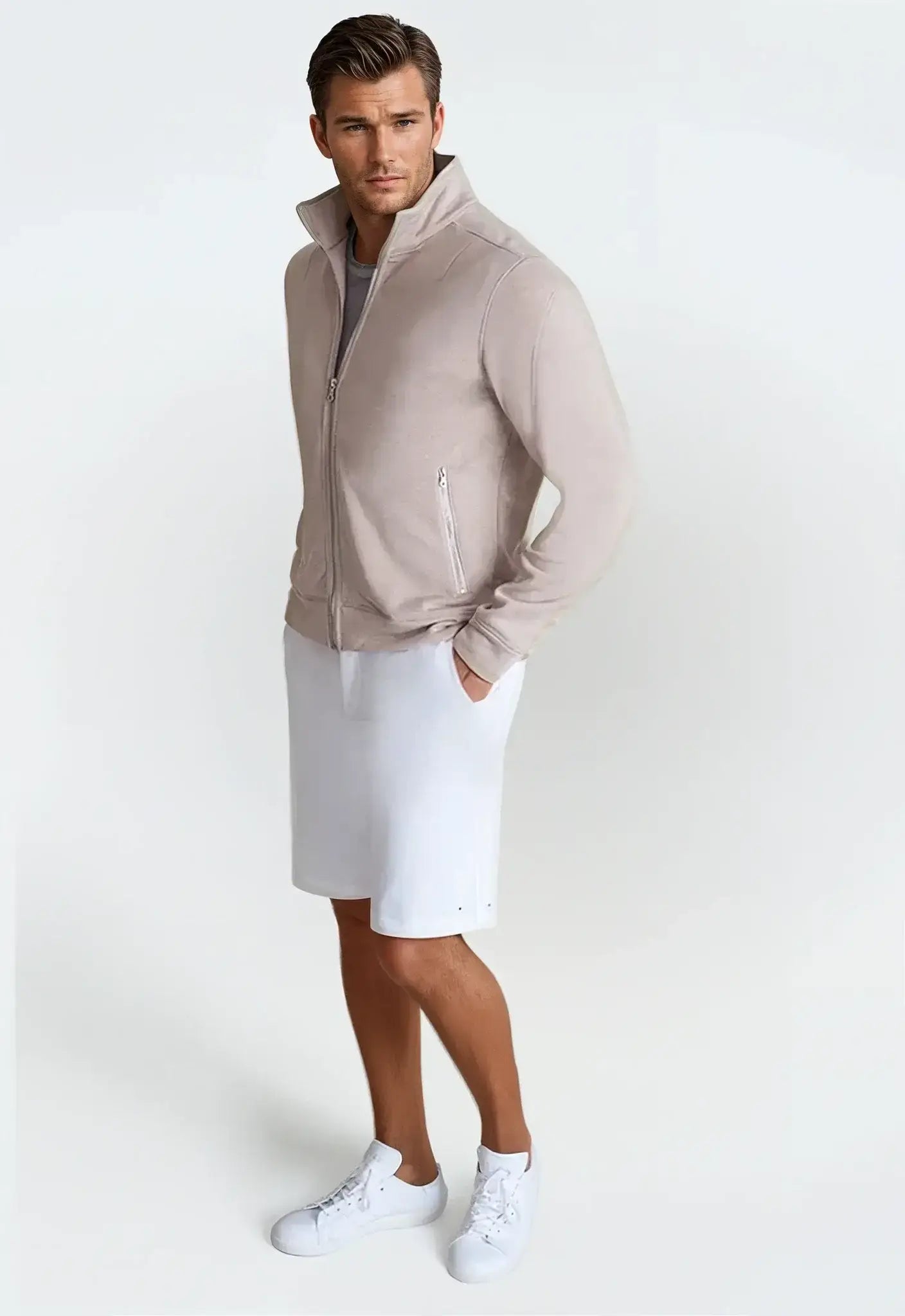 Breckenridge Full-Zip Sweatshirt - Camel - Buki - Flyclothing LLC