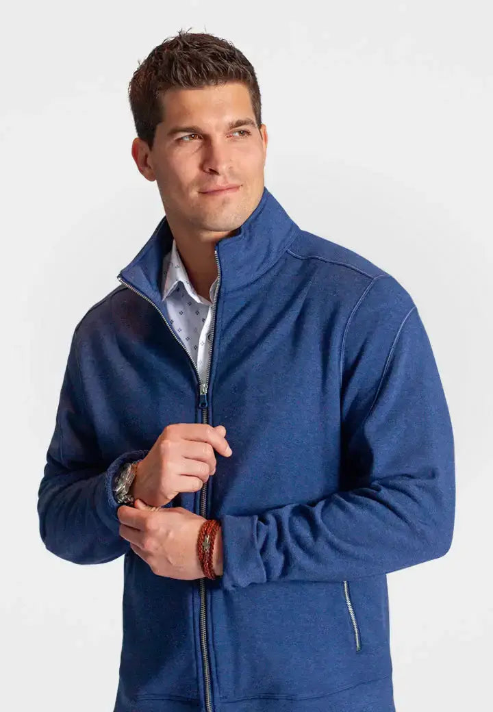 Breckenridge Full-Zip Sweatshirt - Tokyo Blue - Buki - Flyclothing LLC