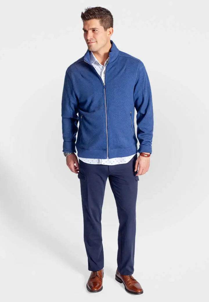 Breckenridge Full-Zip Sweatshirt - Tokyo Blue - Buki - Flyclothing LLC