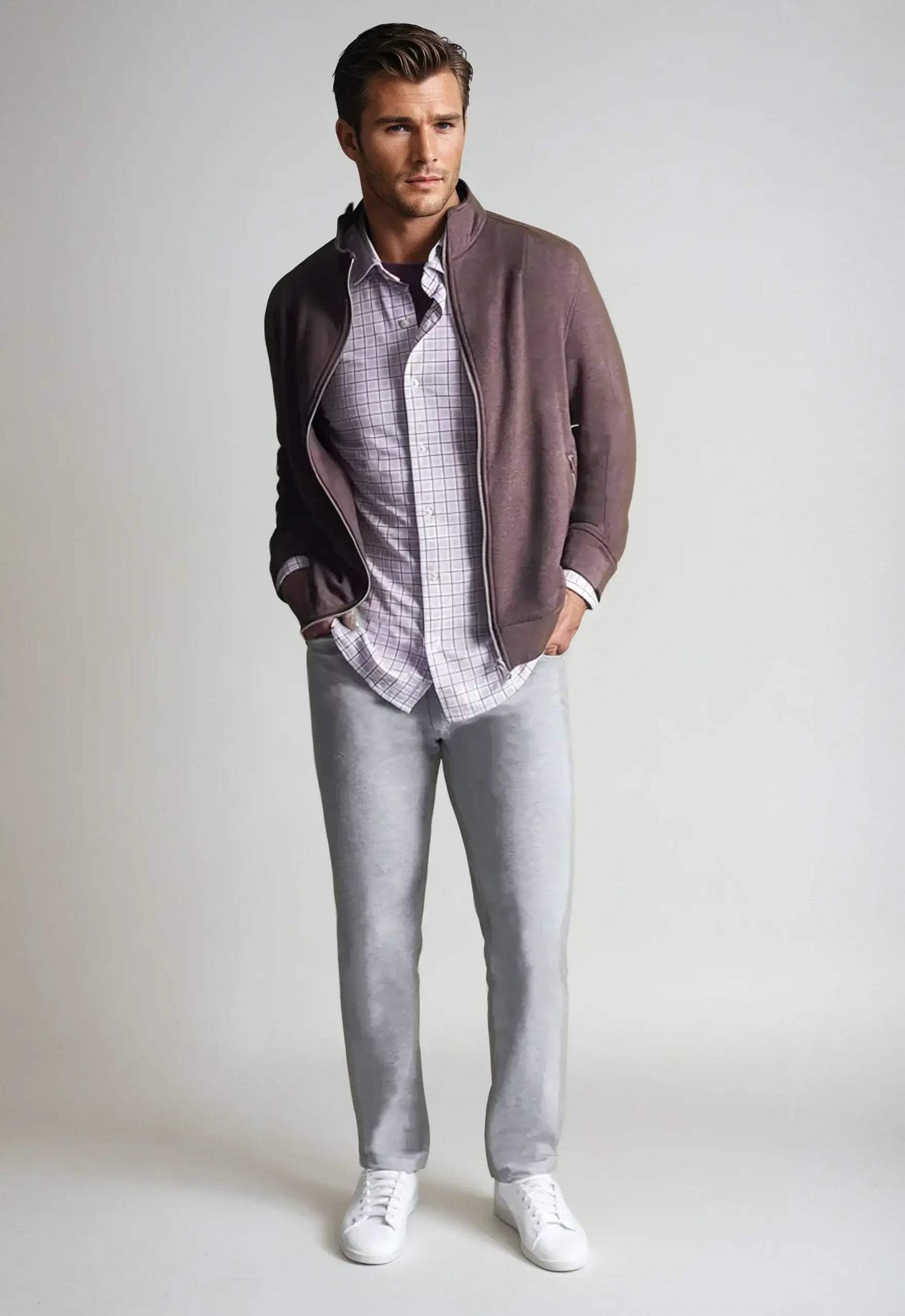 Breckenridge Full-Zip Sweatshirt - Espresso - Buki - Flyclothing LLC