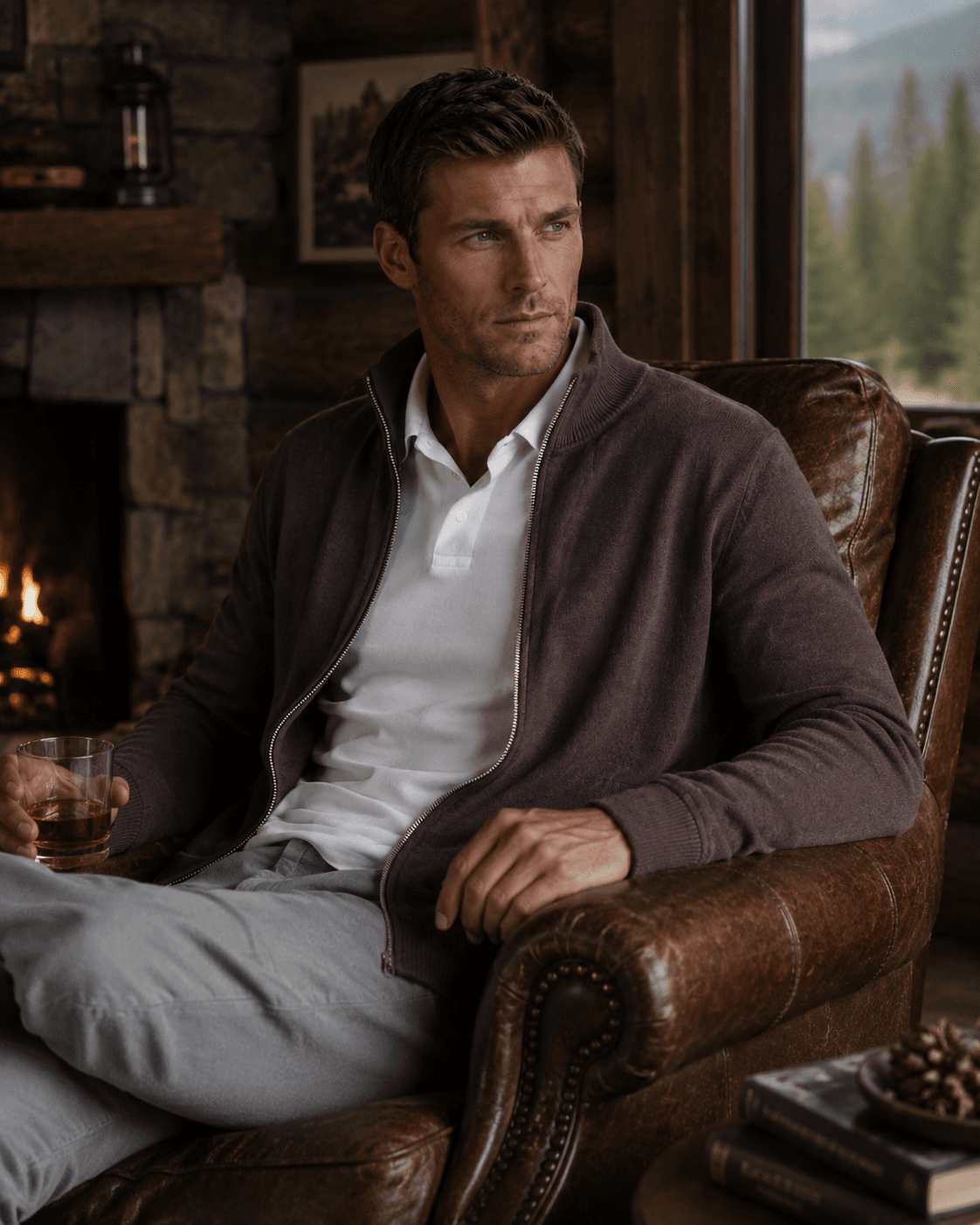 Breckenridge Full-Zip Sweatshirt - Espresso - Buki - Flyclothing LLC
