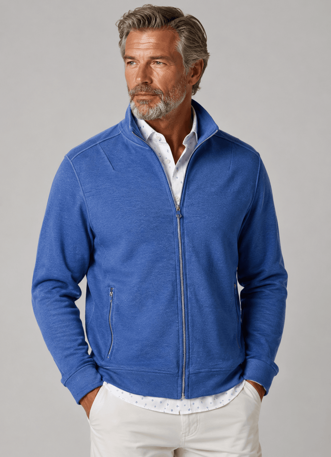 Breckenridge Full-Zip Sweatshirt - Tokyo Blue