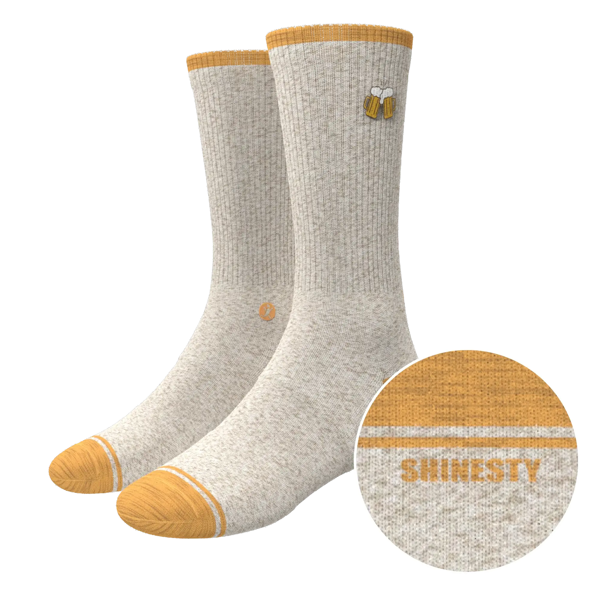 The Brewski | Beer Heel Hammock™ Crew Socks - Shinesty - Flyclothing LLC