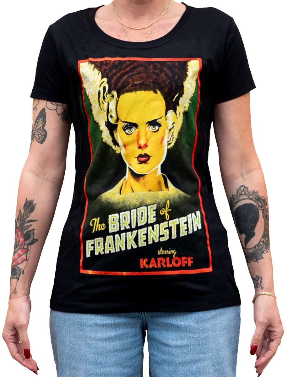 Black Market Art Company Bride Movie Poster Women's Loose Neck T-Shirt