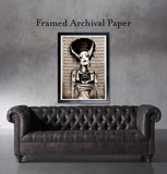 Black Market Art Company Bride Mugshot Print