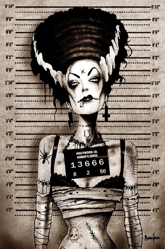 Black Market Art Company Bride Mugshot Print - Black Market Art Company - Flyclothing LLC