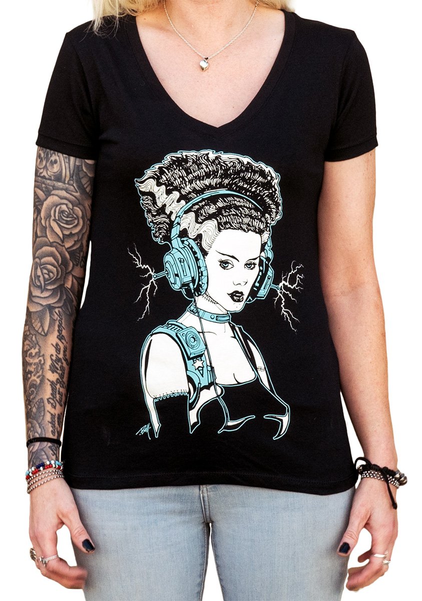 Black Market Art Company Teenage Bride Women's V-Neck T-Shirt
