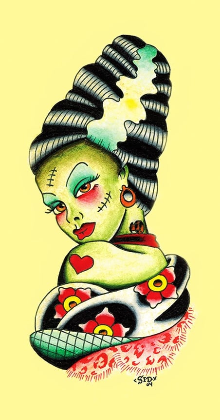 Black Market Art Company Bride of Frankenstein Print