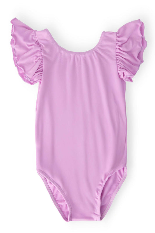 Bright Lilac S/S Flutter Sleeve Leotard - Mila & Rose ® - Flyclothing LLC