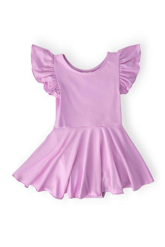 Bright Lilac S/S Twirl Leotard - Mila & Rose ® - Flyclothing LLC