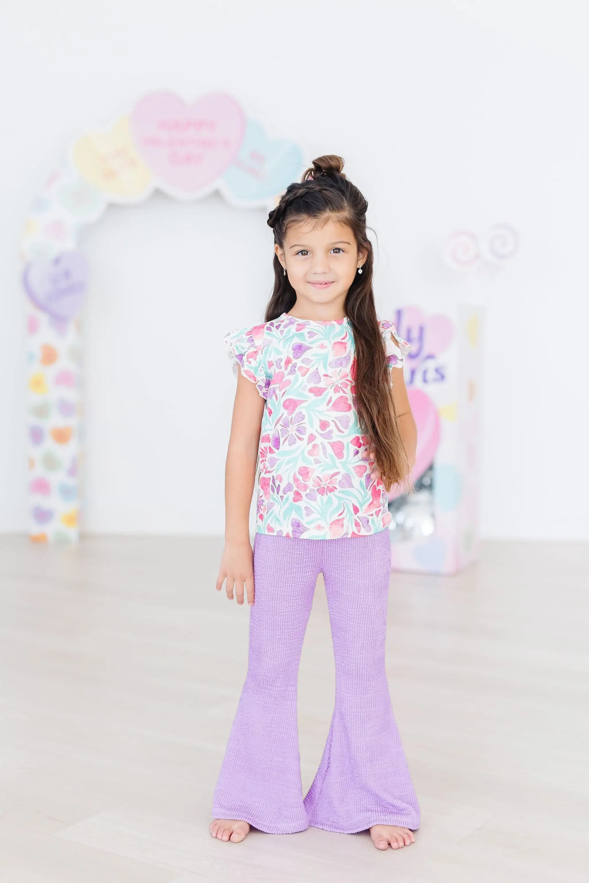 Bright Lilac Scrunchy Bells - Mila & Rose ® - Flyclothing LLC