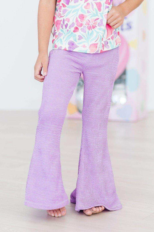 Bright Lilac Scrunchy Bells - Mila & Rose ® - Flyclothing LLC