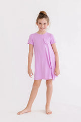 Bright Lilac T-Shirt Dress - Mila & Rose ® - Flyclothing LLC
