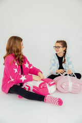 Bright Pink Checker Bow Cozy Blanket - Mila & Rose ® - Flyclothing LLC