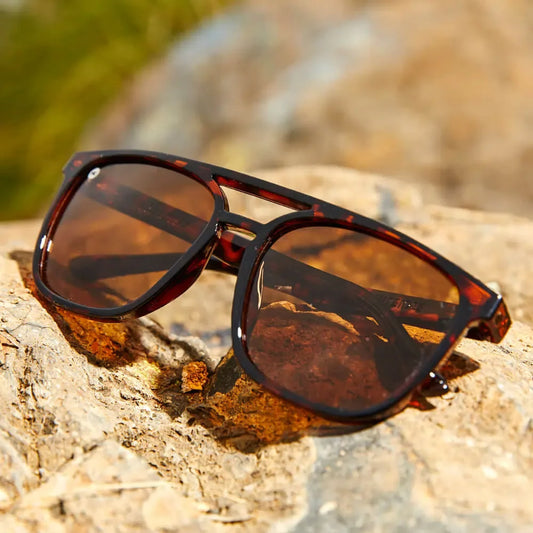 Glossy Tortoise Shell / Amber Brightsides - Knockaround - Flyclothing LLC
