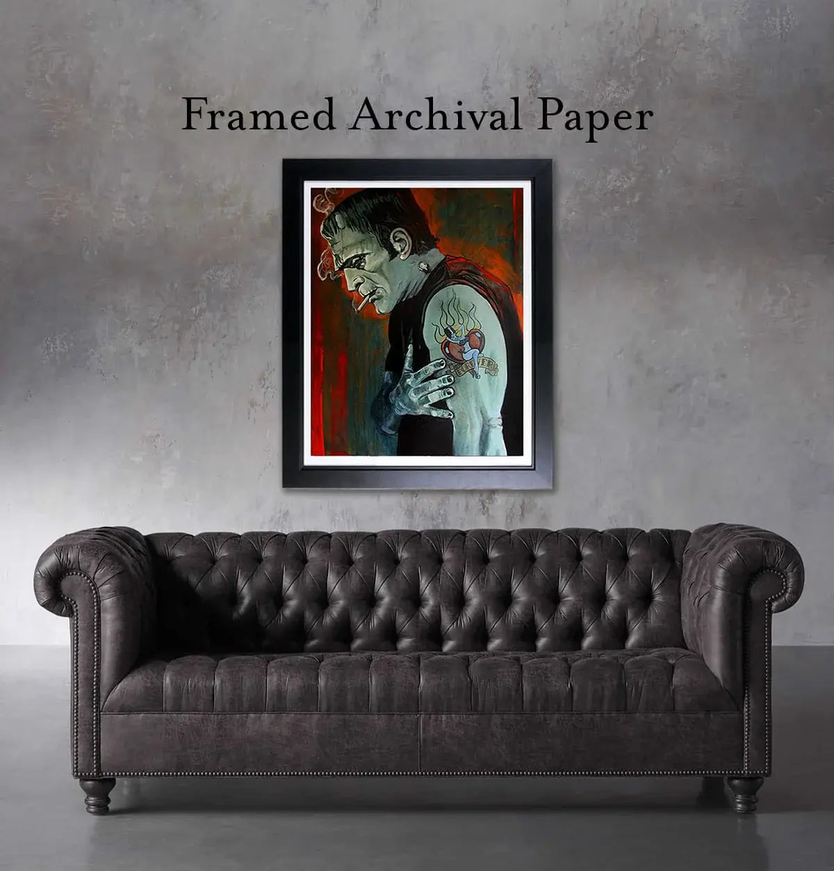 Black Market Art Company Broken Hearted-Frankenstein Print - Black Market Art Company - Flyclothing LLC