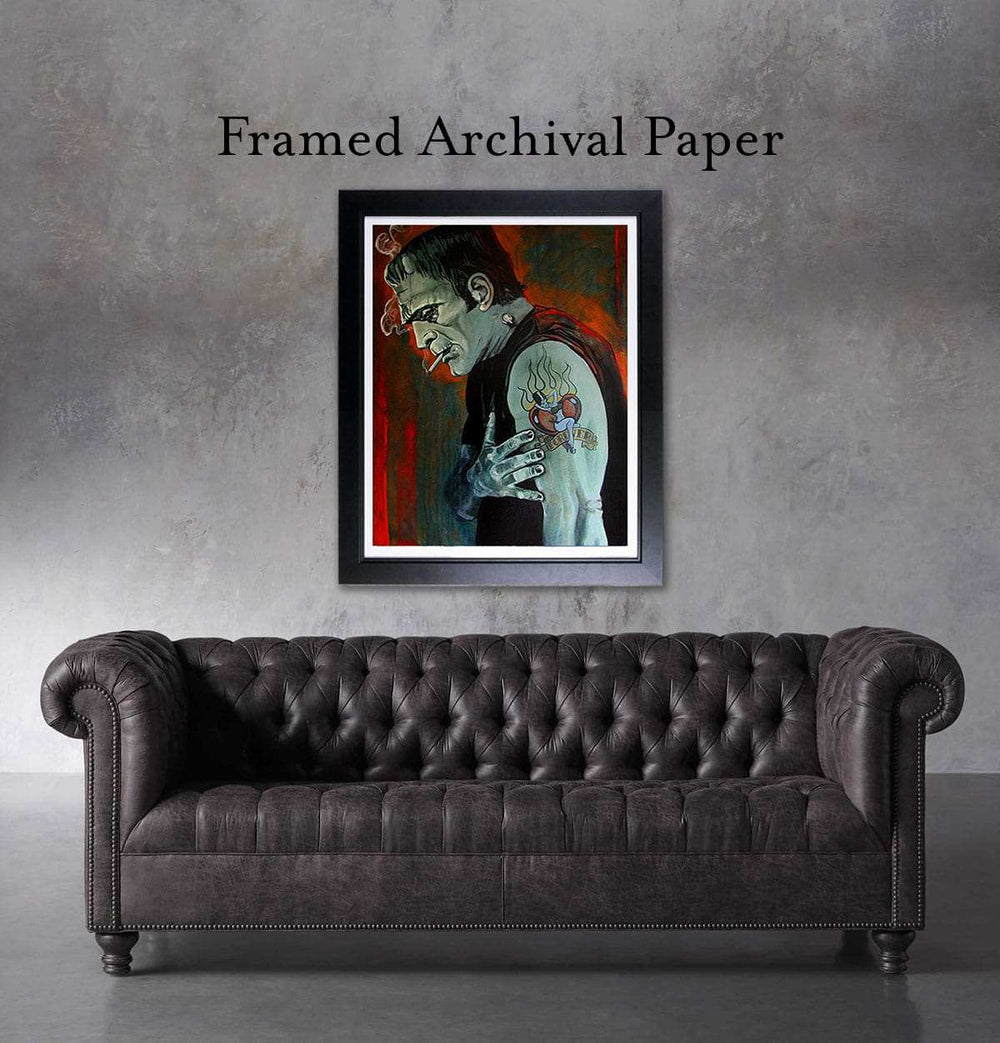 Black Market Art Company Broken Hearted-Frankenstein Print - Black Market Art Company - Flyclothing LLC