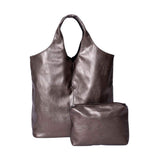 2PCS Reversible Metallic Tote and Pouch Bags - Madeline Love - Flyclothing LLC
